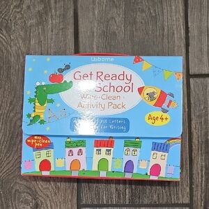 UsBorn Get Ready for School Wipe-Clean Activity Pack - Blue